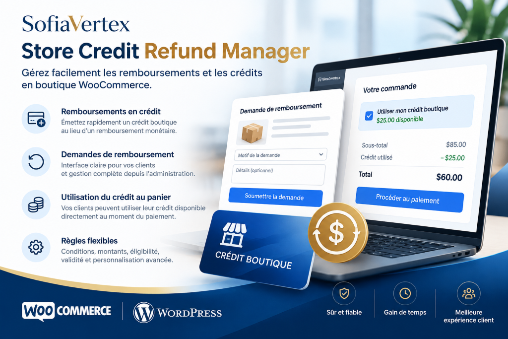 Store Credit Refund Manager pour WooCommerce